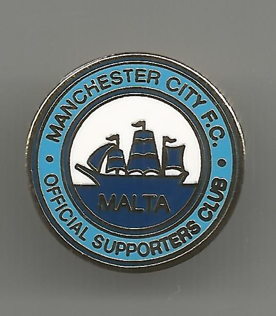 Badge Manchester City Supporters Club  Malta